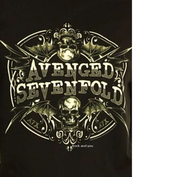 Avenged Sevenfold A7X Girls metal rock l/s Raglan Official T-Shirt 3X NWT - Picture 2 of 3